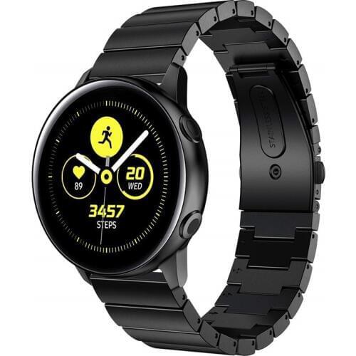 Compatible for Samsung Galaxy Watch Active 40mm Bands 20mm Stainless Steel Bracelet Strap for Galaxy Watch 42mm/Gear S2 band