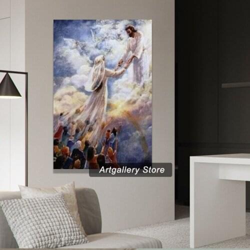 Jesus Christ Poster The Bride of Christ Poster Decorative Painting Canvas Wall Art Living Room Posters Bedroom Painting