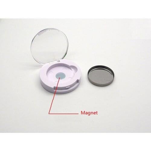 Empty Magnetic Eyeshadow Palette Packaging Dia.40mm White DIY Lipstick Container Single Cosmetics Makeup Eyeshadow Case