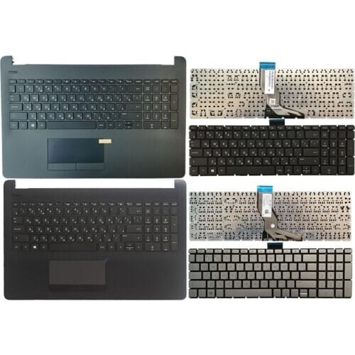 Russian laptop keyboard for HP 15-BS 15-BW 15-BS015DX 15-bs573tx 15-bs007tx TPN-C129 925008-001 PK132043A00 Palmrest Upper cover