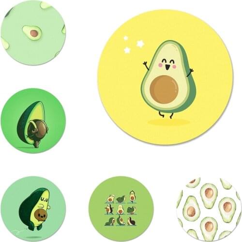 58mm Funny Tumblr avocado Icons Pins Badge Decoration Brooches Metal Badges For Backpack Decoration