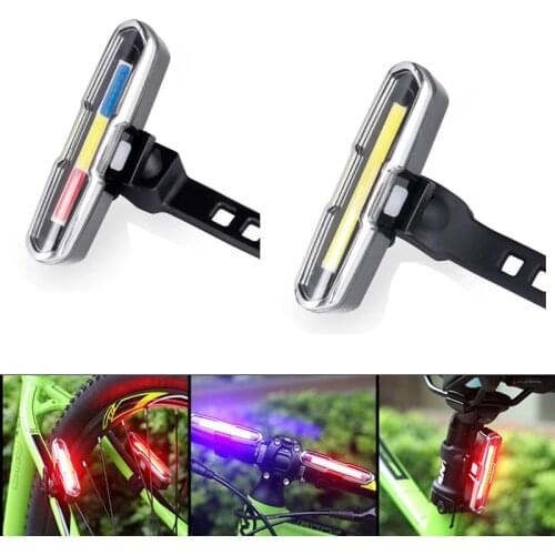 Goofy Bicycle Rear Light Bike Cycle Tail LED Lamp USB Rechargeable Warning Safety Lantern Vertical Horizontal Dual Tri Color