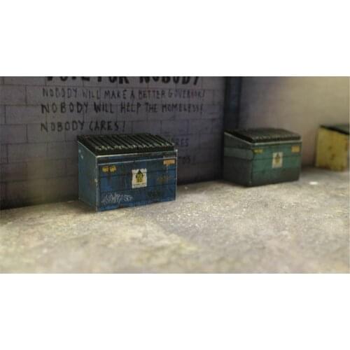 1/64 Trash Can/Industrial Trash Can Model Scene Model Decoration