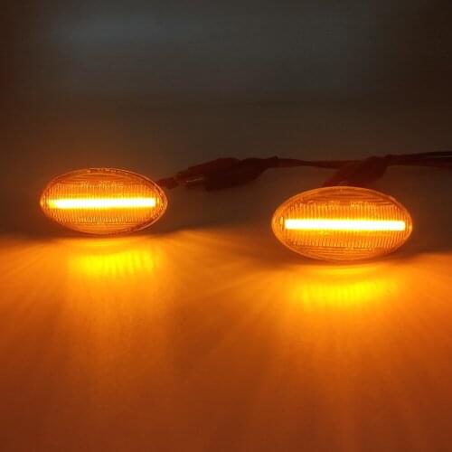 1 Pair Dynamic LED Turn Signal Side Marker Light For Mini Cooper R52 2004-2008 LED Side Lamp For Mini Cooper R50 R53 2002-2006