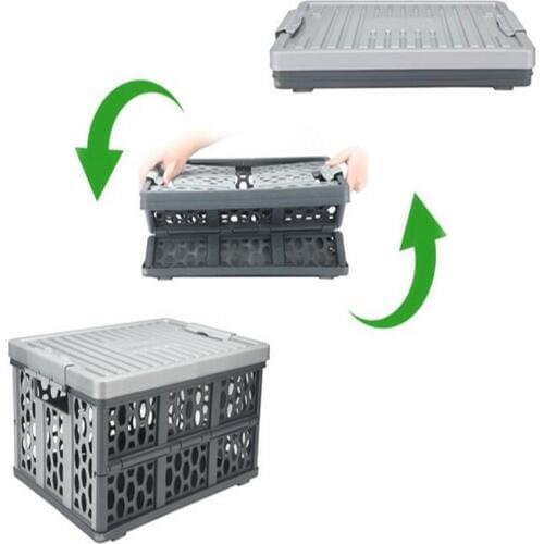 10 X Collapsible Trunk Organizer Car Truck Van SUV Multipurpose Storage Container, 28 L Breathable Utility Crate Waterproof Bag