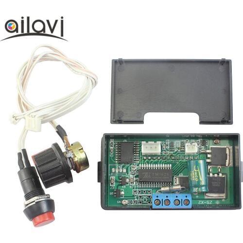 150W Digital Display Line Control DC PWM Motor Governor Motor Speed Control Switch 12v24V Stepless Controler 6A with Housing