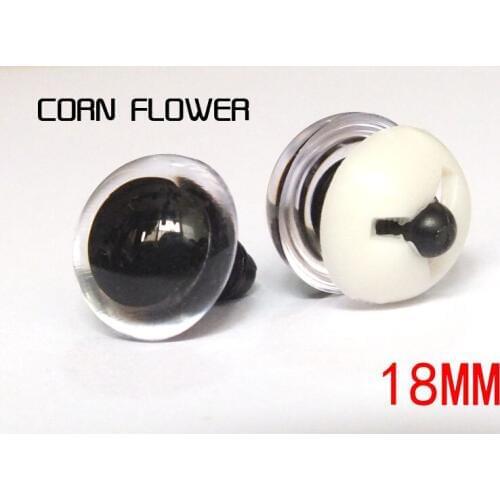 20pairs/lot High-quality 18mm clear plastic safety toy eyes with washer for plush animal accessories