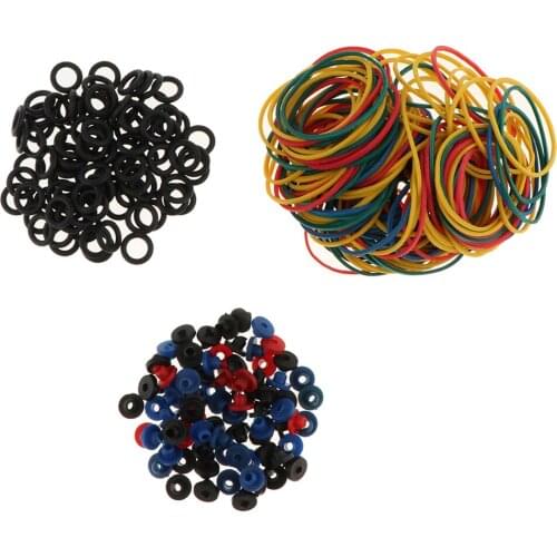 300 Pieces Colorful Grommets Nipples O Ring And Rubber Bands Supply