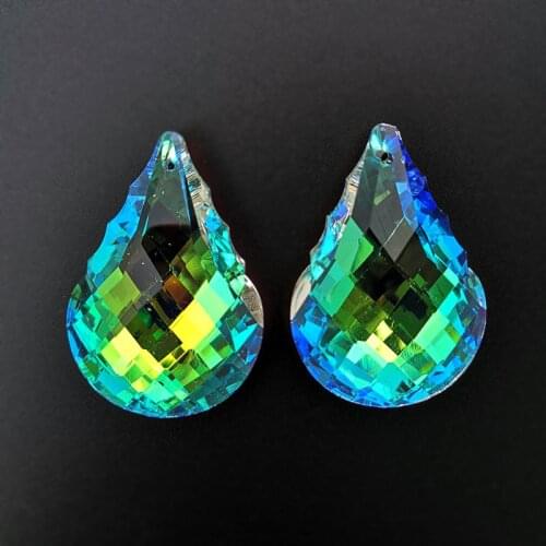 50mm AB-Color Crystal Prism Suncatcher Rainbow Maker Hanging Gourd Drops Pendant Chandelier Parts DIY Home Window Decor Ornament