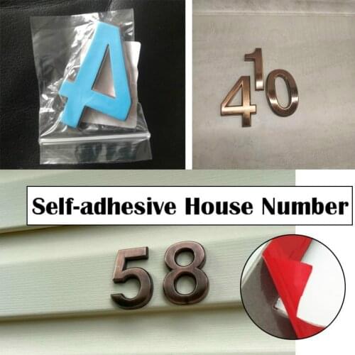 70mm Self Adhesive House Number Sticker For Apartment Plastic Door Plates Home Door Plaque Numbers Signs Mailbox Street Numbers
