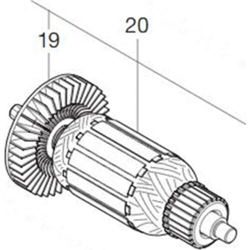 Armature 220-240V 513918-1 For Makita M6201B