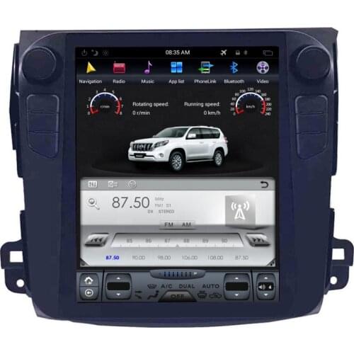 BOSSTAR Android car radio tesla style navigation gps multi touch dvd player for outlander with mirror link