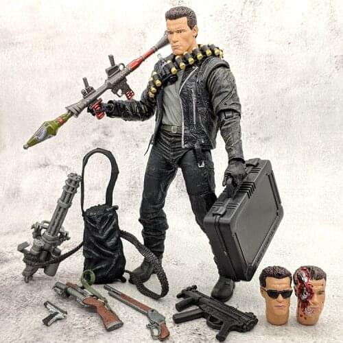 Bandai The Terminator Future Warrior Dark Fate Terminator T800 T1000 Skeleton Model Movable Joints Action Figures Toys