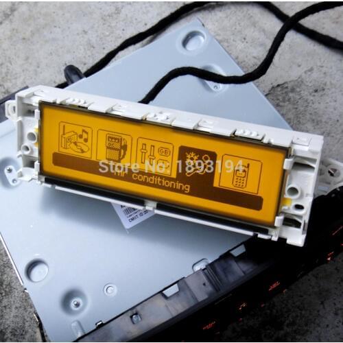 White Shell Yellow Screen Support USB Dual-zone Air Bluetooth Display monitor 12 pin For Peugeot 307 407 408 for citroen C4 C5