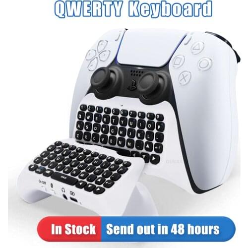 Mini Wireless Support-Bluetooth Keyboard for PS5 TYPE-C Charging Chatpad Message Keyboard Game Consoles For Playstation5