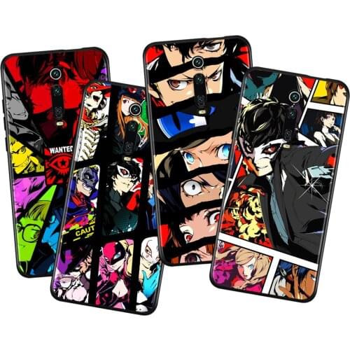 Hot Anime Persona 5 Game For Xiaomi Redmi 9i 9T 9A 9C 9 8A 8 GO 7 7A S2 Y2 6 6A 5 5A 4X Prime Pro Plus Black Phone Case