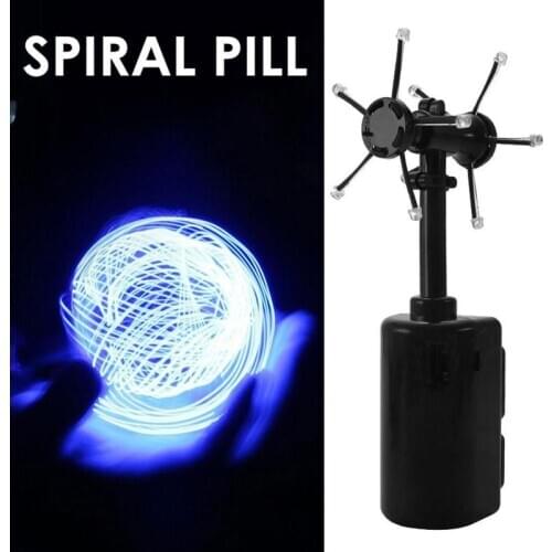 Electric Luminous Rotating Suspension Toy Diy Set Model Toy Spiral Pill Glow Rotating Electric Toy For Children Birthday Gift