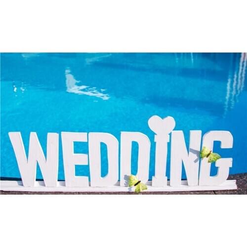 VinylBDS Photographic background Swimming pool blue wedding props Can be washedbackdrops newborn princess 150x200cm