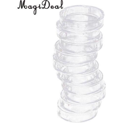 MagiDeal Top Quality 20Pc Clear Round Plastic Coin Capsules Container Storage Holder Case 41/45/50/60mm for Coin Collection Gift