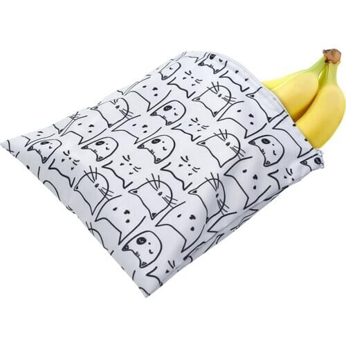 3pcs/set Reusable Snack Bag Waterproof Bread Sandwich Bag Pouch For School Camping