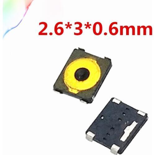 50pcs Free shopping metal dome 2.6*3*0.6mm thin film touch switch 4 feet foot patch micro button switch 2.6*3*0.6 mm