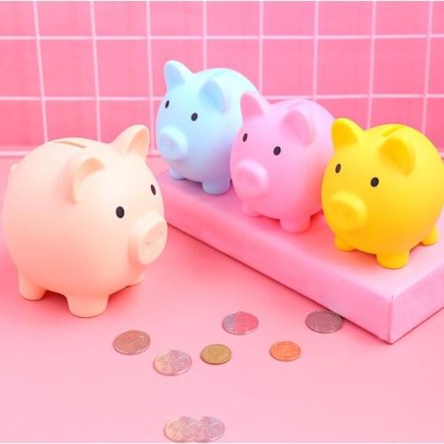 Cartoon Pig Money Box Coins Storage Money Saving Boxes Children Kids Toys Birthday Gifts Piggy Money Bank