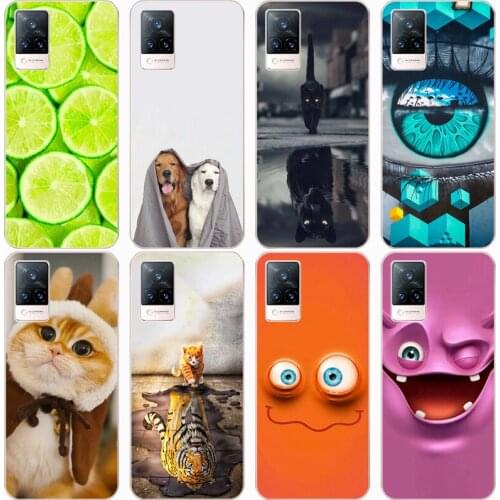 Fashion Soft silicone TPU Cover For Vivo V21 5G for Vivo V21E Phone Funda Case For Vivo V20 for Vivo V20 Pro Cute Cartoon Case