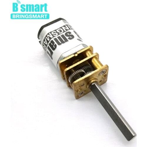 Bringsmart N20 Mini Motor 3V 6V 12 Volt DC Gear Motor D3-20 Low Speed 15/30/50/60/100/150/200/300/400/600rpm Intelligent Car DIY