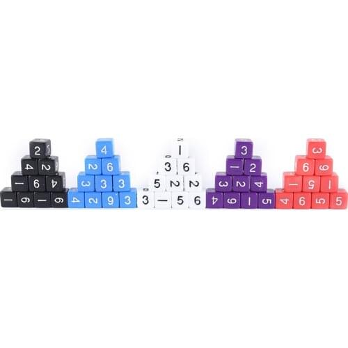 10PCS D6 Drink Digital Dice Set for Funny Party Club Pub Board Playing Game Accessory 5 Colors 16mm