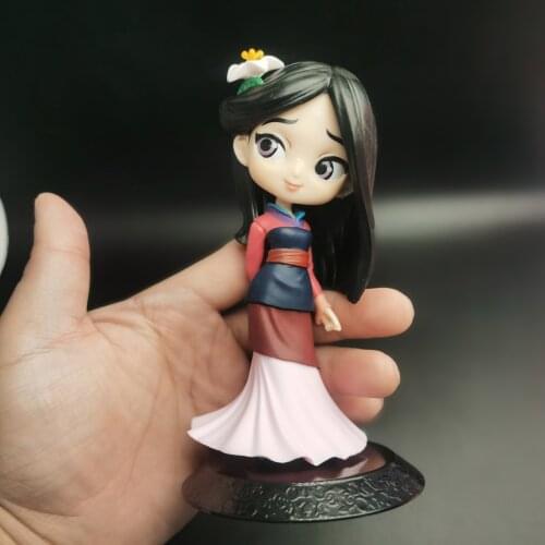 Original anime big eyes Hua Mulan hand-run model kids play toys