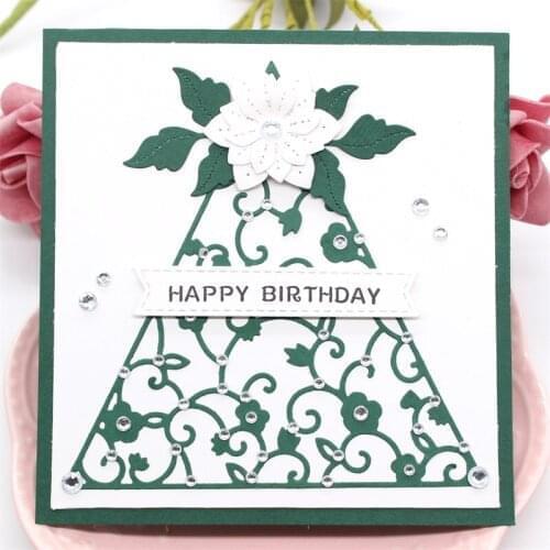 Panalisacraft Lace Triangle Metal Cutting Dies Craft Dies Scrapbooking Card Making Album Embossing Stencil Die Cut Decoration