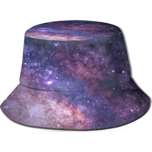 CINESSD 2021 Men Women Summer Galaxy Bucket Hat Bob Fisherman hat Outdoor Travel Sun Visor Fashion Panama