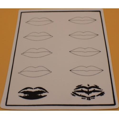 10 PCS Professional Cosmetic Permanent Makeup Lips tattoo practice for Beginners Permanent Makeup tattoo practice