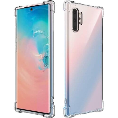 Shockproof Case For Samsung Galaxy Note 20 S20 Ultra S10 Plus A71 A51 A31 A21s A50 A70 HD Clear Thin Soft TPU Protective Cover