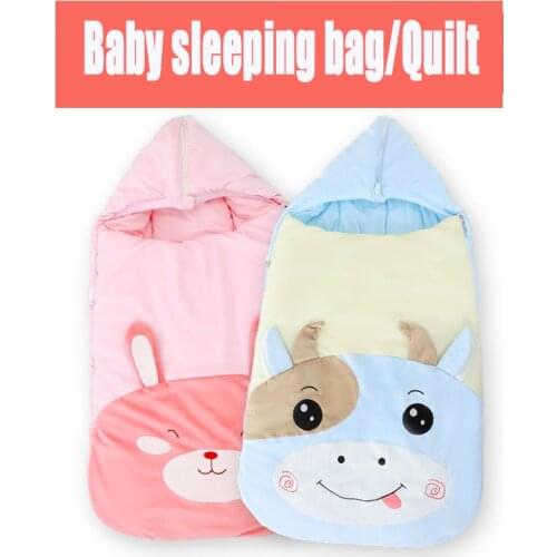 Sleeping bags Envelope Shape for Children Portable 140*75 CM Fall Spring Winter Keep Warm Ant Kicking Quilt Infant Sleepsack
