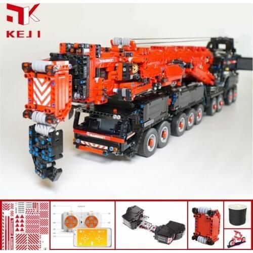 KEJI MOC-20920 LTM11200 Liebherrr RC Remote Control Crane Building Blocks Bricks Kits Mobile Model Toys Boy Christmas Gifts