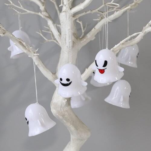 Halloween Ghost Light Cute Expression LED Candle Trick Or Treat Haloween Lantern Boo Happy Halloween Party Decor For Home 2022