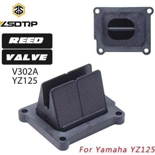 ZSDTRP Carbon Fiber Intake Reed Valve For Yamaha YZ125 1995-2004 Motorcycle Intake Reed Valve For VForce3 V302A Reed Valve