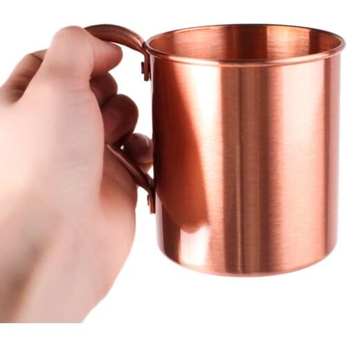 Pure Copper Mug Creative Coppery Handcrafted Lemonade Beer Mule Cocktail Cup For Restaurant Bar Drinkware Party Kitchen