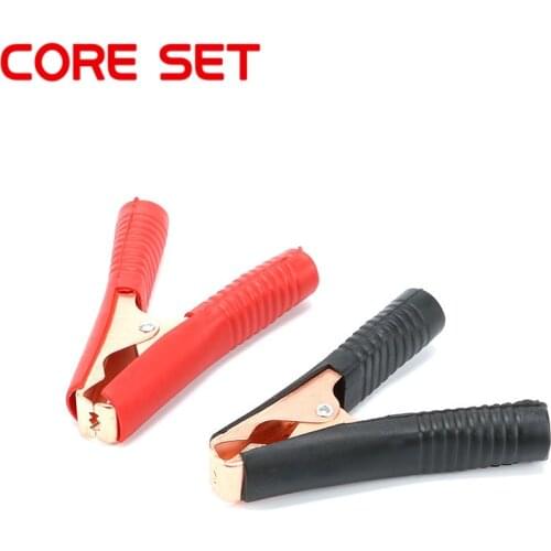 1PCS 100A Car Alligator Clips Battery Clamps Copper Crocodile Clip Red/Black Test Clip High Current Clip