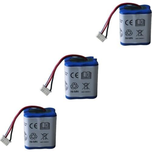 3PCS 7.2Volt 18.0Wh New 2.5Ah 2500mAh Ni-MH 7.2V Rechargeable Battery for iRobot Roomba Braava 380 380T free shipping