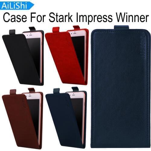 AiLiShi New 4-Colors PU Leather Case Top Quality Protective Cover Skin Up And Down Flip For Stark Impress Winner Case In Stock