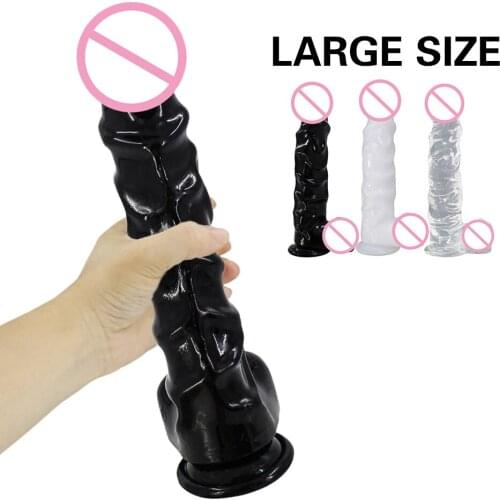 Big Realistic Dildo Sex Crystal Dildo No Vibrator Sex Toys for Woman Big Dick Suction Cup Soft Penis Strap On Big Penis Sex Shop