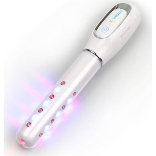 Home Vaginal Tightening and Vaginal Rejuvenation Red annd Blue light Laser Therapy Wand LLLT Cold Laser Therapy Device