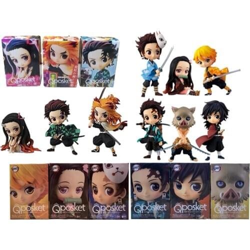 Anime Figures Demon Slayer Tanjirou Nezuko Rengoku Kyoujurou Zenitsu Giyuu Inosuke Kimetsu no Yaiba Action Figma Cute Toy Model