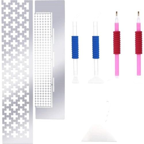 Diamond Painting Tool, Diamond Painting Ruler,Drill Pen Tray Clay and Diamond Painting Fix Tools,for Diamond Painting