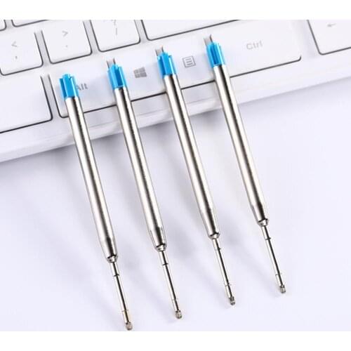 5 pcs Metal Ballpoint Pen Refills Blue Black Ink Medium Supplies Office Pens Refill Ball School For Parker Stationery Rolle A3D7