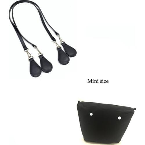 Mini Insert with 100 cm Pu leather handles Inner pocket Lining Waterproof Insert for Obag EVA BAG women handbag