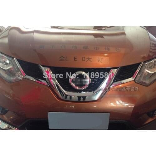 For Nissan X-Trail Rogue 2014 2015 2016 ABS Chrome Front Grille Around Trim new