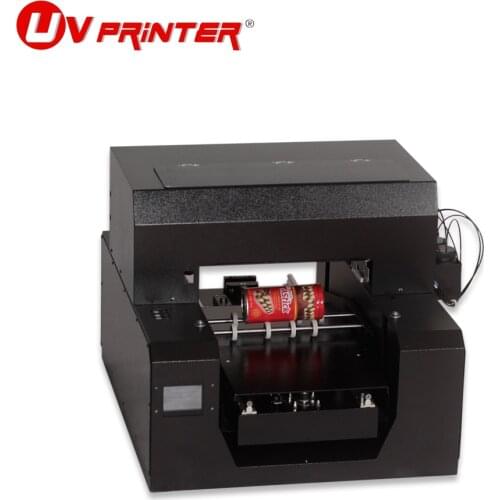 Label batch printing equipment A3 UV flat cylindrical printer touch screen design with free rotating drum multi-function